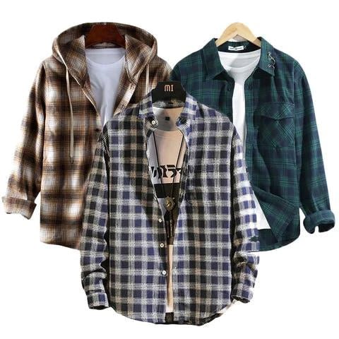 Combo Of 3 – Small Checkered Casual Shirt – chandogi.com