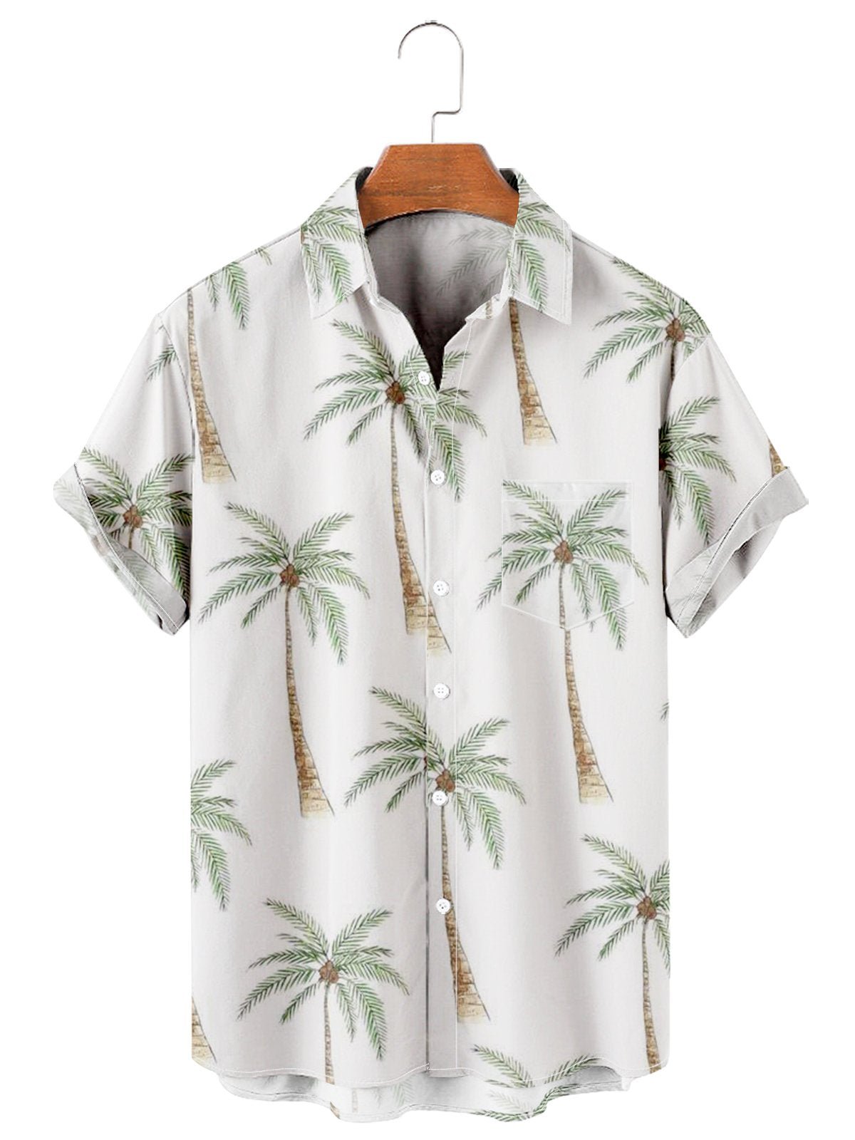 Simple Coconut Print Hawaiian Shirt – chandogi.com