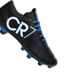 CR7 Juventus Ronaldo Studs Black & Blue Studs Football Shoes For Men