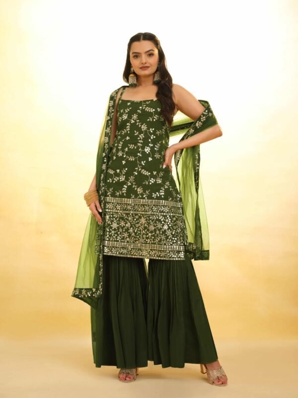 Trendy Green Sharara